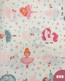 COTONE ARREDAMENTO - 859 BALLERINE FONDO BIANCO