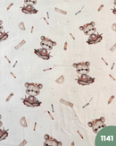 MUSSOLA DI COTONE - 1141 ORSETTO DETTAGLI ROSA