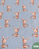 COTONE 100% - 1096 CONIGLIETTO FONDO CELESTE