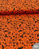 COTONE 100% - 1211 HALLOWEEN FONDO ARANCIO
