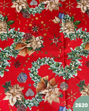 COTONE ARREDAMENTO - 2620 NATALE FONDO ROSSO