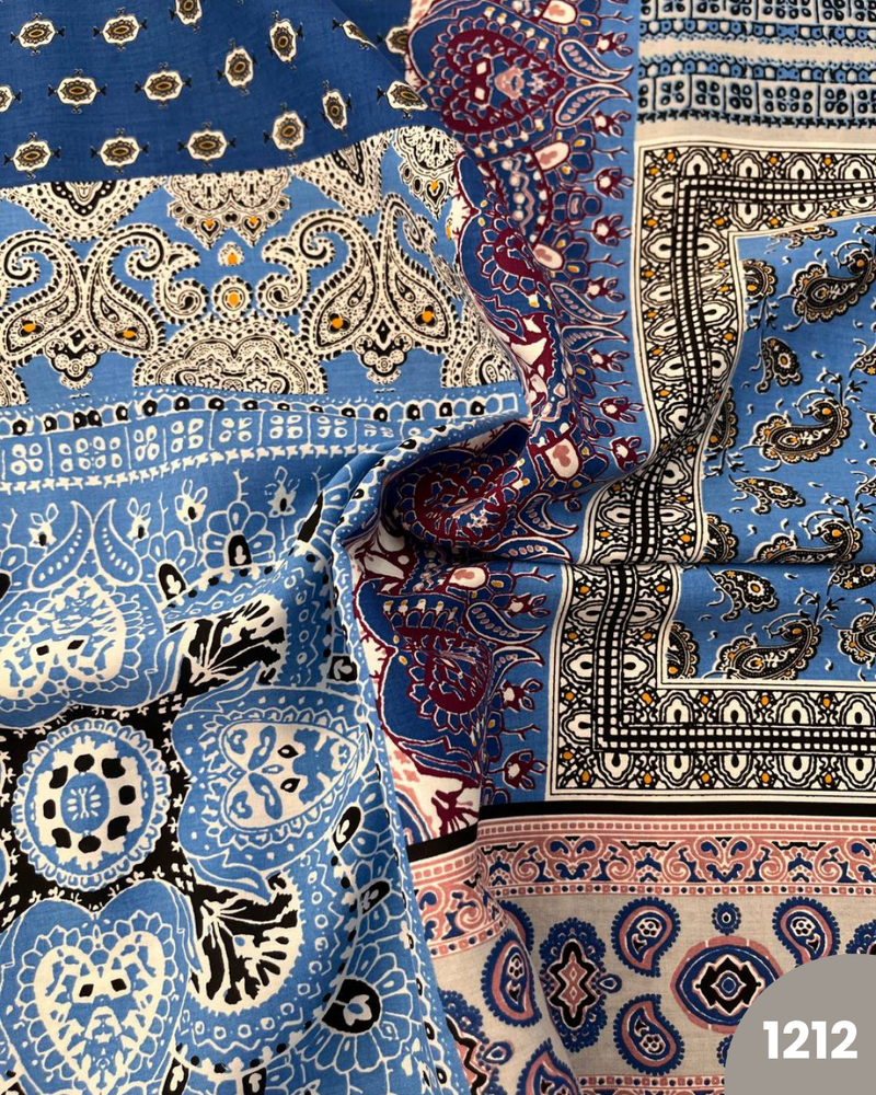 COTONE 100% - 1212 FANTASIA BANDANA BLU