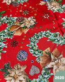 COTONE ARREDAMENTO - 2620 NATALE FONDO ROSSO