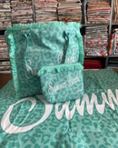 SET 3 PEZZI MARE - BORSA POCHETTE TELO