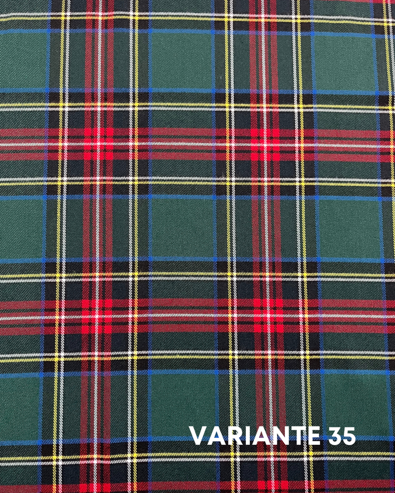 LANETTA SCOZZESE - 35 TARTAN VERDE/BLU