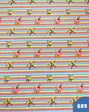 COTONE 100% - 689 SPONGEBOB E PATRICK FONDO RIGHE
