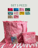 SET 3 PEZZI MARE - BORSA POCHETTE TELO