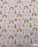 COTONE 100% - 1214 ARCOBALENO FONDO ROSA