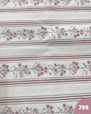 COTONE ARREDAMENTO - 795 FIORI ROSA RIGHE