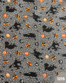 COTONE 100% - 1215 HALLOWEEN FONDO GRIGIO