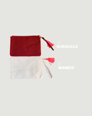 POCHETTE IN JUTA POMPON