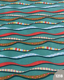 COTONE 100% - 1218 ONDE FONDO VERDE