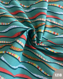 COTONE 100% - 1218 ONDE FONDO VERDE