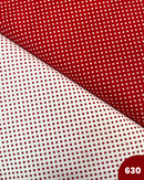 COTONE 100% - 630 POIS 2 VARIANTI ROSSO