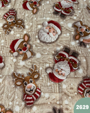 COTONE ARREDAMENTO - 2629 RENNE E BABBO NATALE