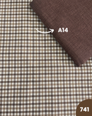 COTONE ARREDAMENTO - QUADRETTO BEIGE E MARRONE 741