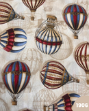 COTONE ARREDAMENTO - 1906 MONGOLFIERE COLORI ACCESI