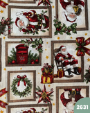 COTONE ARREDAMENTO - 2631 QUADRONI BABBO NATALE