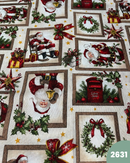 COTONE ARREDAMENTO - 2631 QUADRONI BABBO NATALE