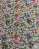 COTONE 100% - 1223 TESCHIO FONDO GRIGIO