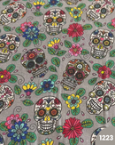 COTONE 100% - 1223 TESCHIO FONDO GRIGIO