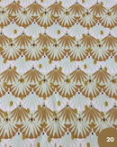 SATIN - 20 VENTAGLIO BEIGE FONDO ROSA