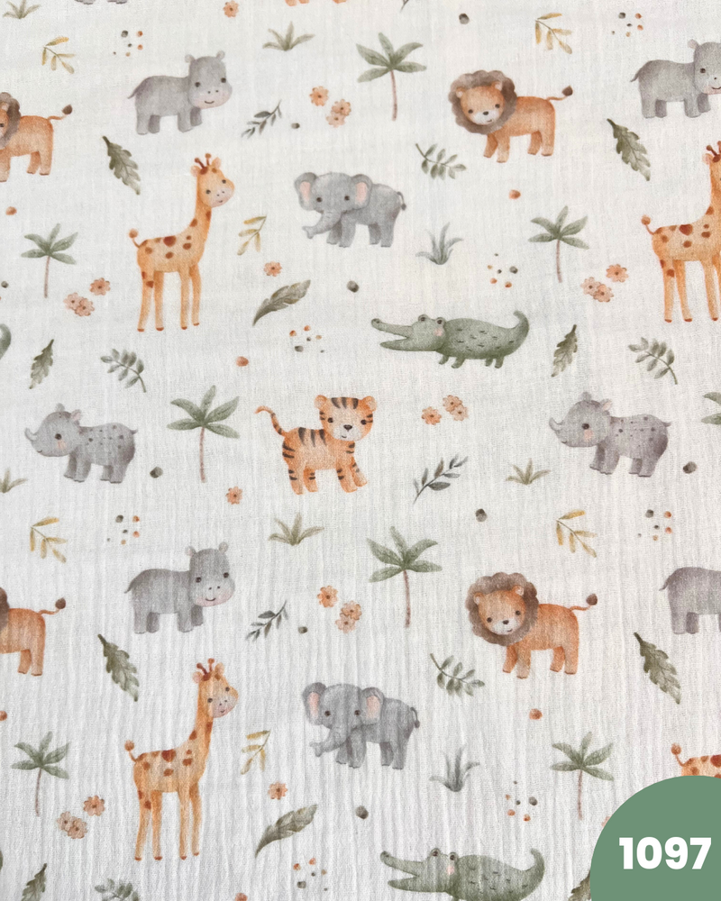 MUSSOLA DI COTONE - 1097 GIUNGLA