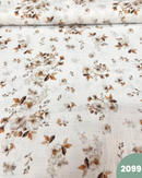 MUSSOLA DI COTONE - 2099 FIORI BEIGE