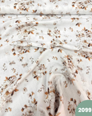 MUSSOLA DI COTONE - 2099 FIORI BEIGE