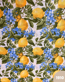 COTONE ARREDAMENTO - 1910 LIMONI FIORI AZZURRI