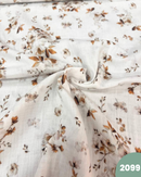 MUSSOLA DI COTONE - 2099 FIORI BEIGE