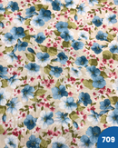 COTONE ARREDAMENTO - 709 FIORI BLU E ROSA