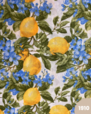 COTONE ARREDAMENTO - 1910 LIMONI FIORI AZZURRI