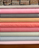COTONE 100% - 125 RIGHE COLORATE 5MM - VARI COLORI