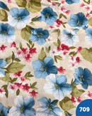 COTONE ARREDAMENTO - 709 FIORI BLU E ROSA