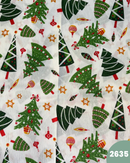 COTONE ARREDAMENTO - 2635 ALBERI FONDO BIANCO
