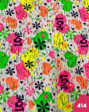 JERSEY DI COTONE - 414 FANTASIE FLUO