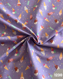 COTONE 100% - 1230 GELATI FONDO LILLA