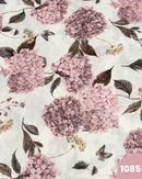 COTONE PERCALLE - 1085 FIORI ROSA ANTICO