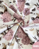 COTONE PERCALLE - 1085 FIORI ROSA ANTICO