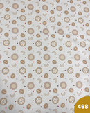 COTONE 100% - 468 SOLE E LUNA FONDO BIANCO MICROPOIS