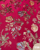 TAPPEZZERIA SAN LEUCIO - FIORI FONDO BORDEAUX 1739