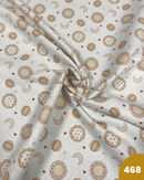 COTONE 100% - 468 SOLE E LUNA FONDO BIANCO MICROPOIS