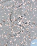 COTONE PERCALLE - 1087 FIORELLINI BIANCHI FONDO CELESTE