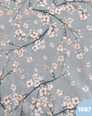 COTONE PERCALLE - 1087 FIORELLINI BIANCHI FONDO CELESTE