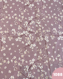 COTONE PERCALLE - 1088 FIORELLINI BIANCHI FONDO ROSA SCURO