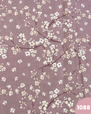 COTONE PERCALLE - 1088 FIORELLINI BIANCHI FONDO ROSA SCURO
