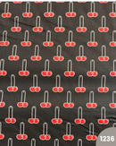 COTONE 100% - 1236 CILIEGIE FONDO NERO