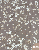 COTONE PERCALLE - 1089 FIORELLINI BIANCHI FONDO TORTORA