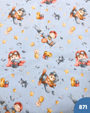 COTONE ARREDAMENTO - 871 AEREOPLANO FONDO CELESTE